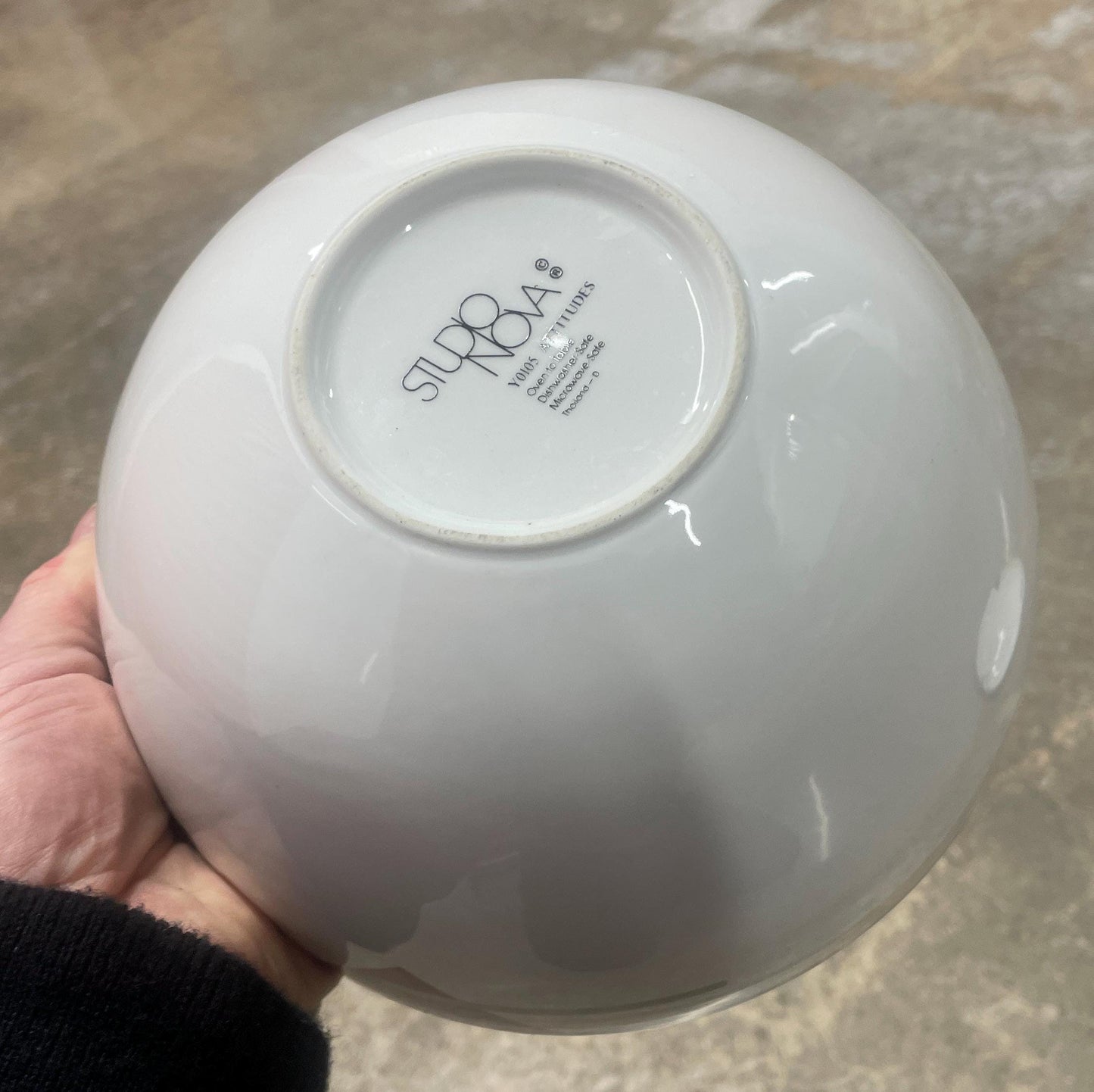 Vintage Studio Nova "Attitudes" Serving Set: Oval Platter and Bowl - Geometric Design, 1994-2000