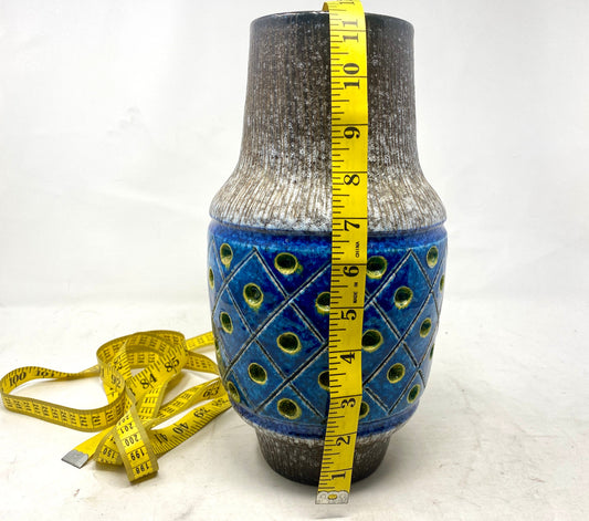 Sculptural Mid-Century Modern Vase | Fat Lava, OCA Kronach & Bitossi Style