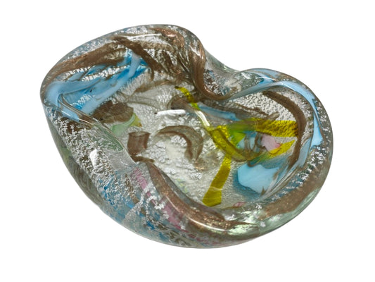 Murano Glass Ashtray attributed to Dino Martens for Aureliano Toso, Italy, circa 1950s