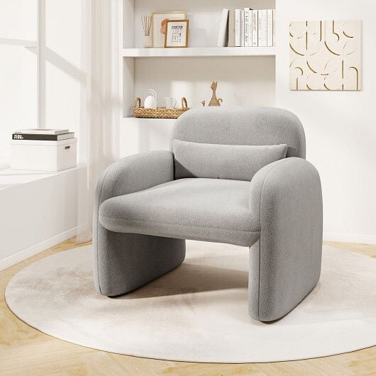 Curvilinear Neo-Sherpa Armchair: The Ultimate Sculptural Retreat