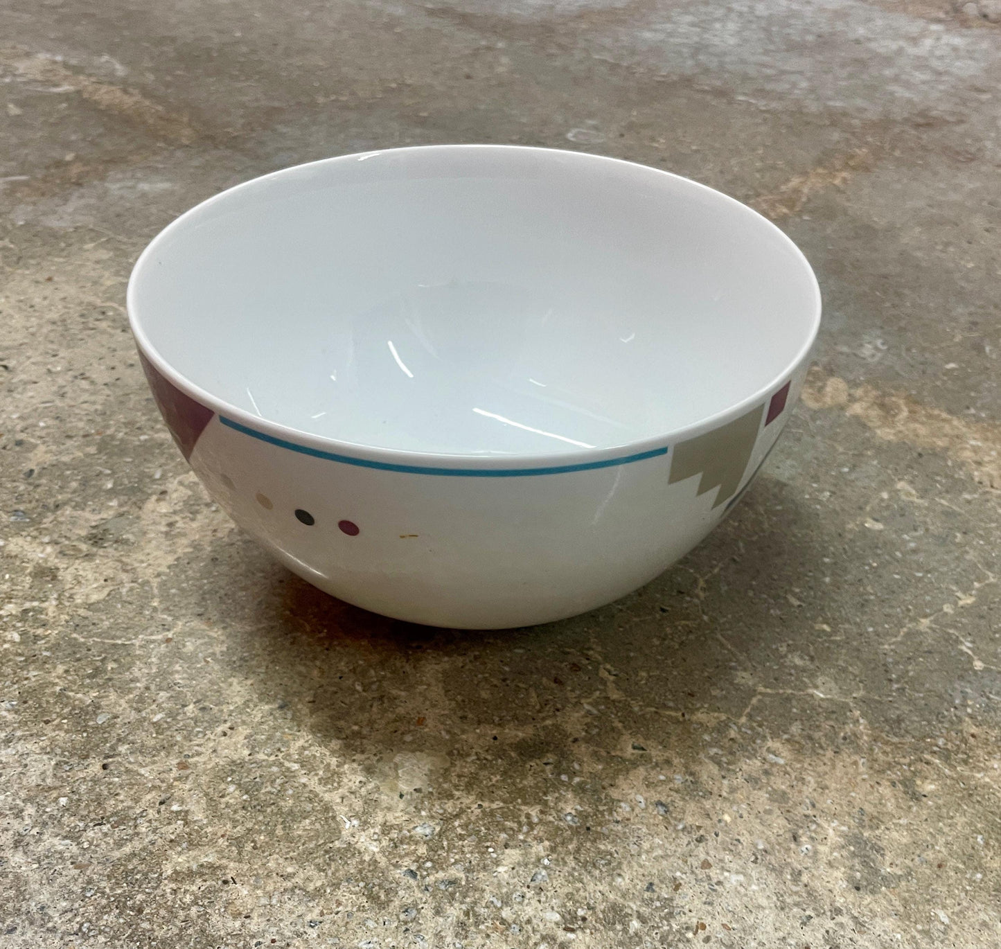 Vintage Studio Nova "Attitudes" Serving Set: Oval Platter and Bowl - Geometric Design, 1994-2000