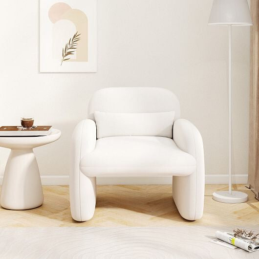 Curvilinear Neo-Sherpa Armchair: The Ultimate Sculptural Retreat