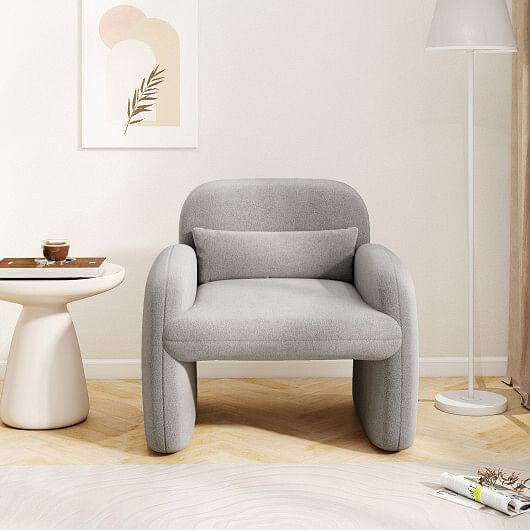 Curvilinear Neo-Sherpa Armchair: The Ultimate Sculptural Retreat