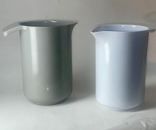 Duo of Mid-Century Melamine Kitchen Pitchers – Rosti (Denmark) & Copco