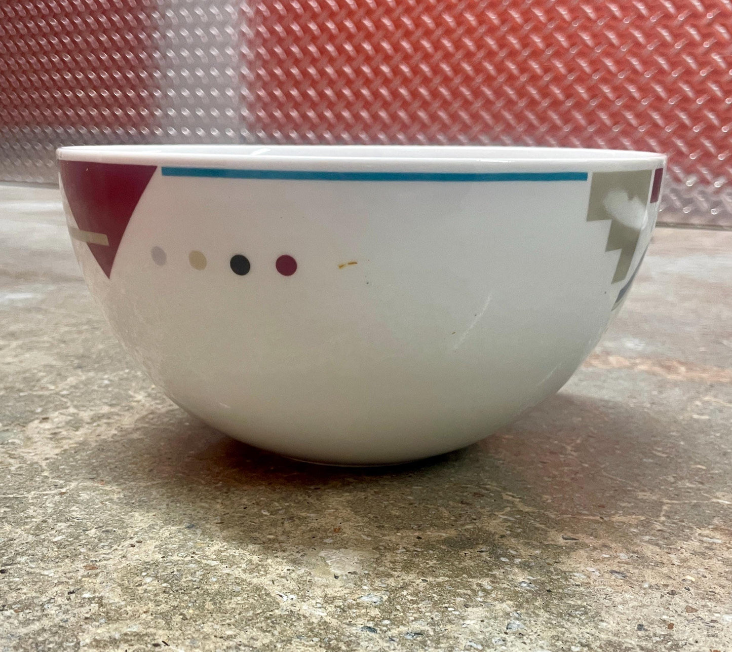 Vintage Studio Nova "Attitudes" Serving Set: Oval Platter and Bowl - Geometric Design, 1994-2000