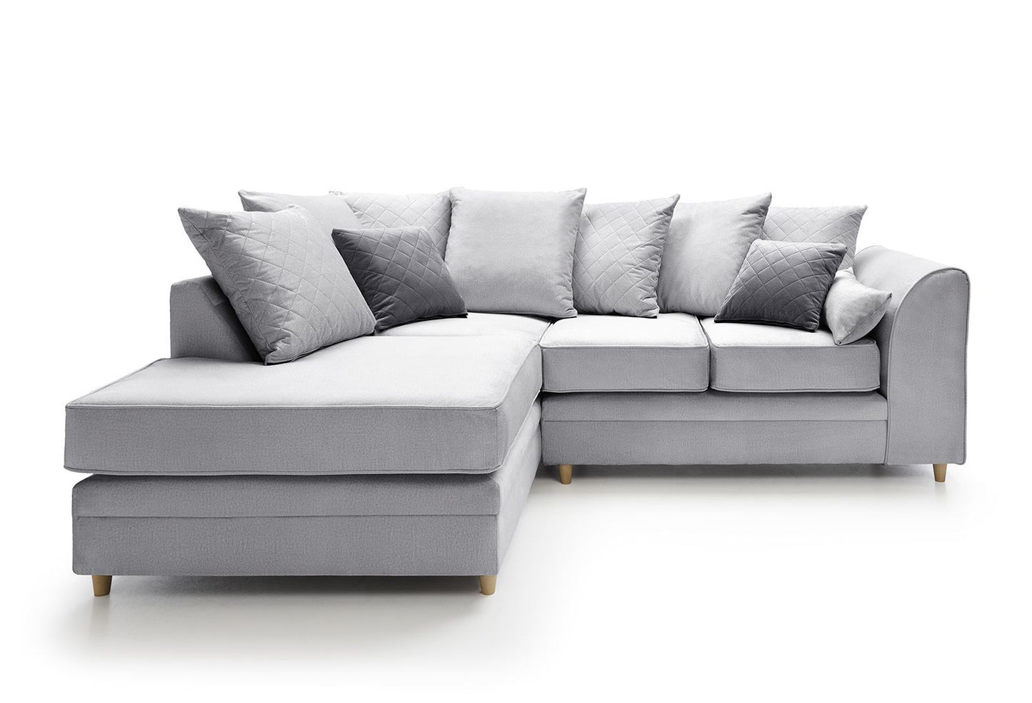 Dylan 4 seater corner sofa Chennile grey