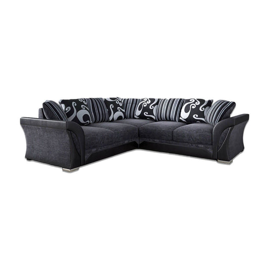 Shanon Corner Sofa Black